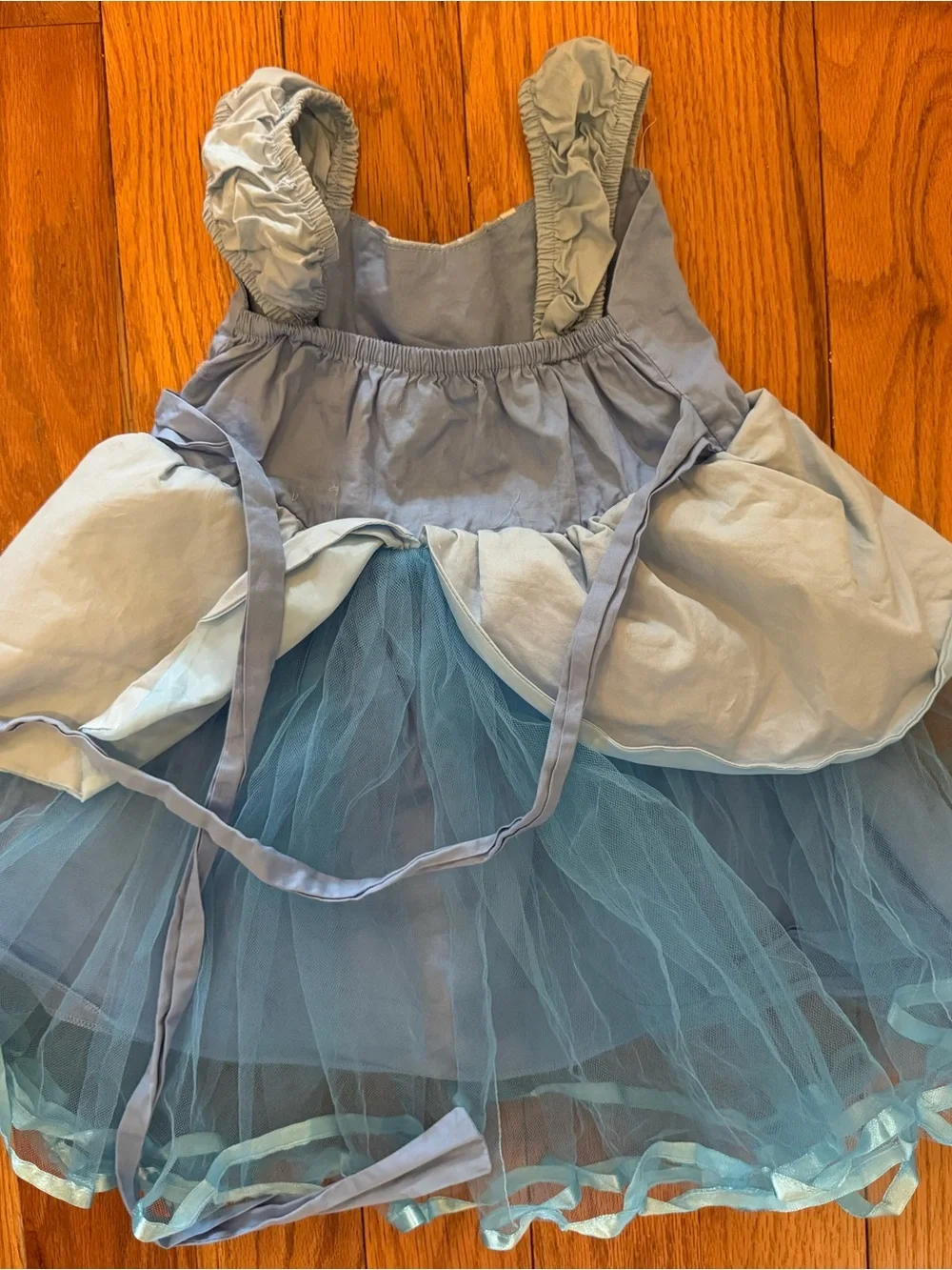 Light Blue Tulle Princess Dance Costume Dress for Kids